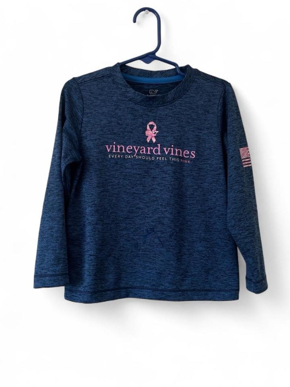 Toddler Boy 3T Vineyard Vines Breast Cancer Awareness Long Sleeve Performance